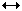 a left-right arrow