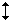 an up-down arrow